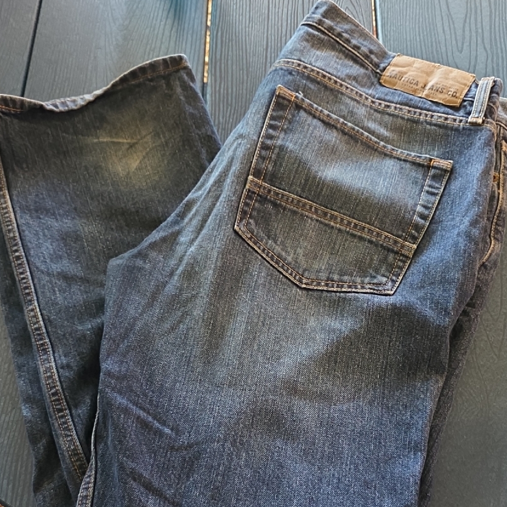 Nautica Dark Wash Straight Jeans
